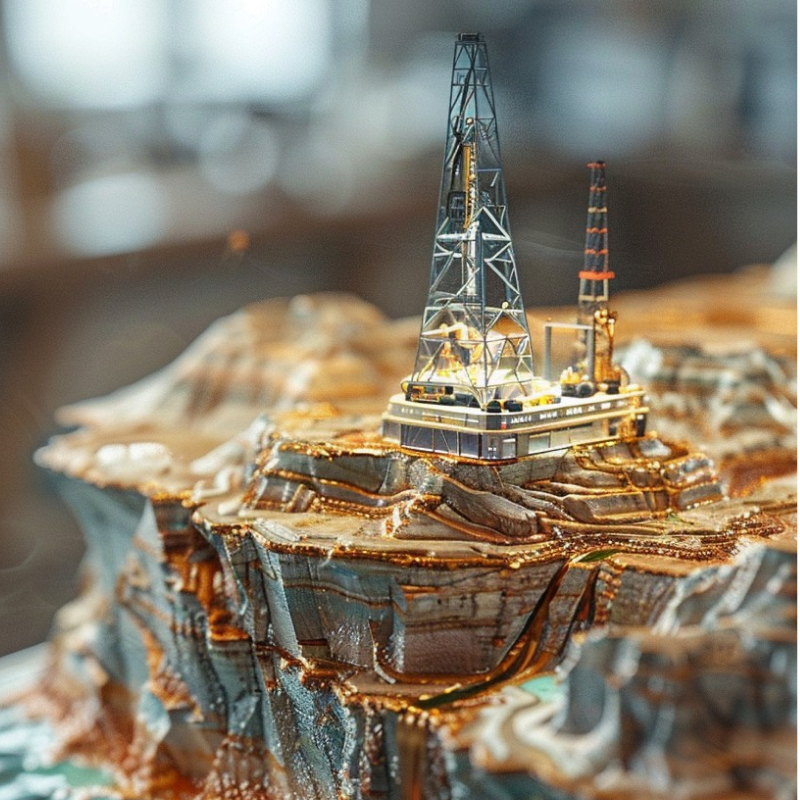 Oil drilling operation